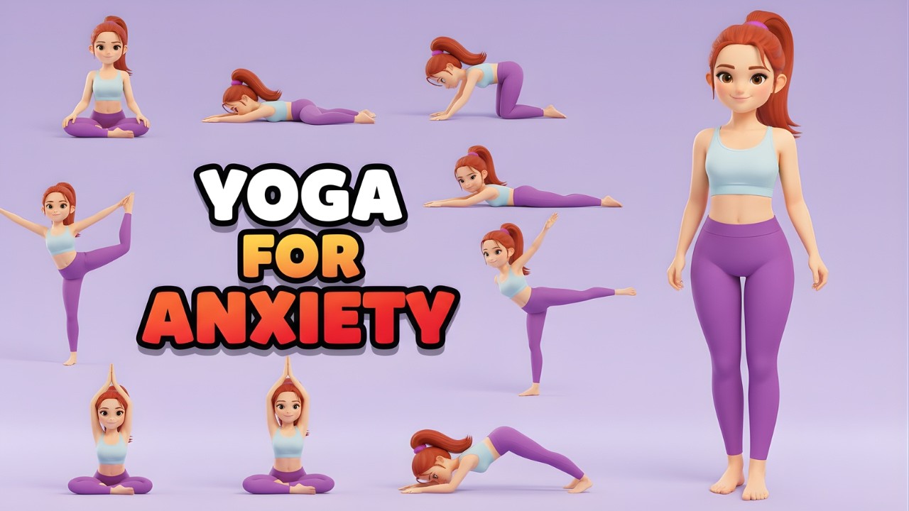 Yoga For Anxiety | Cosmic Kids Yoga | Kids Yoga For Flexibility | Exercise For Kids