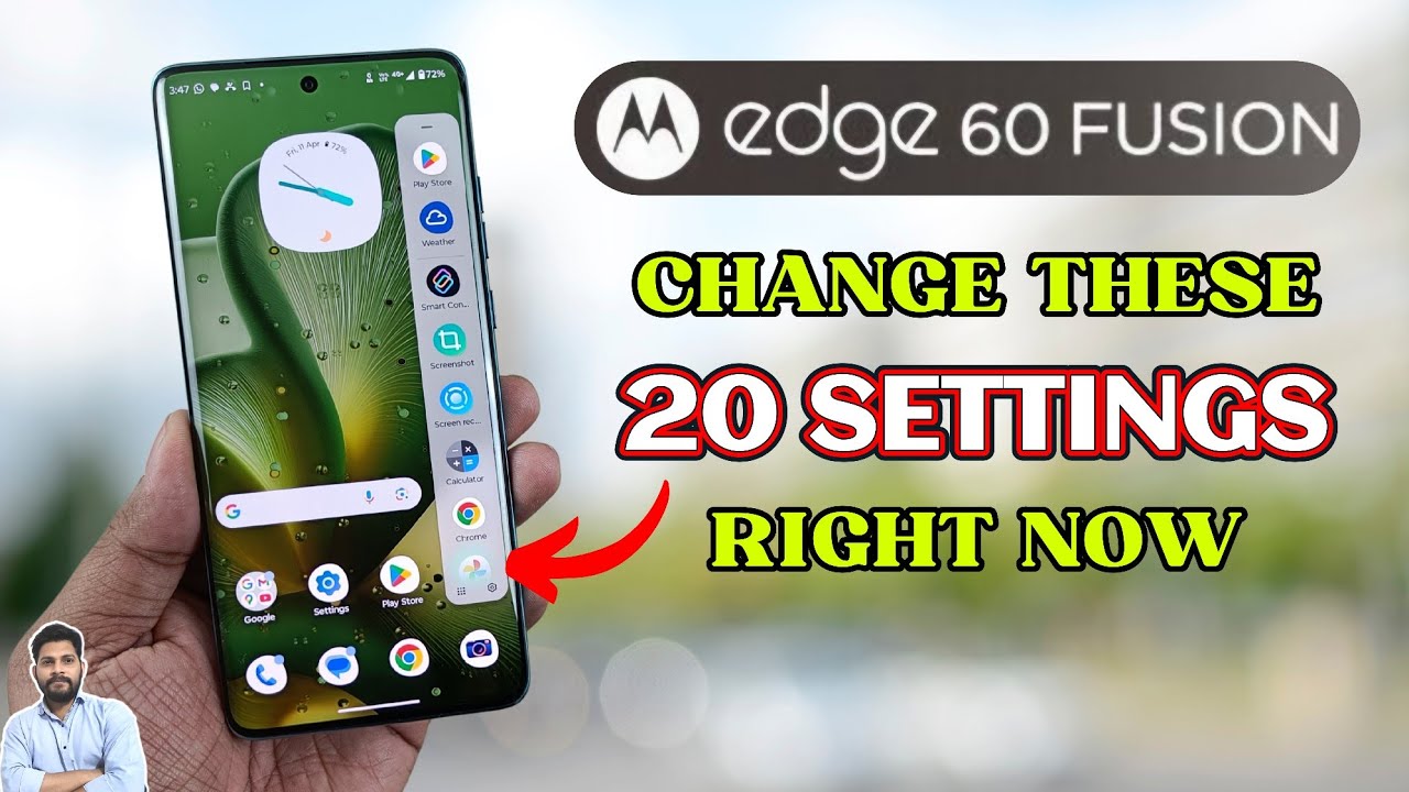 Moto Edge 60 Fusion 5G: измените эти 20 настроек прямо сейчас