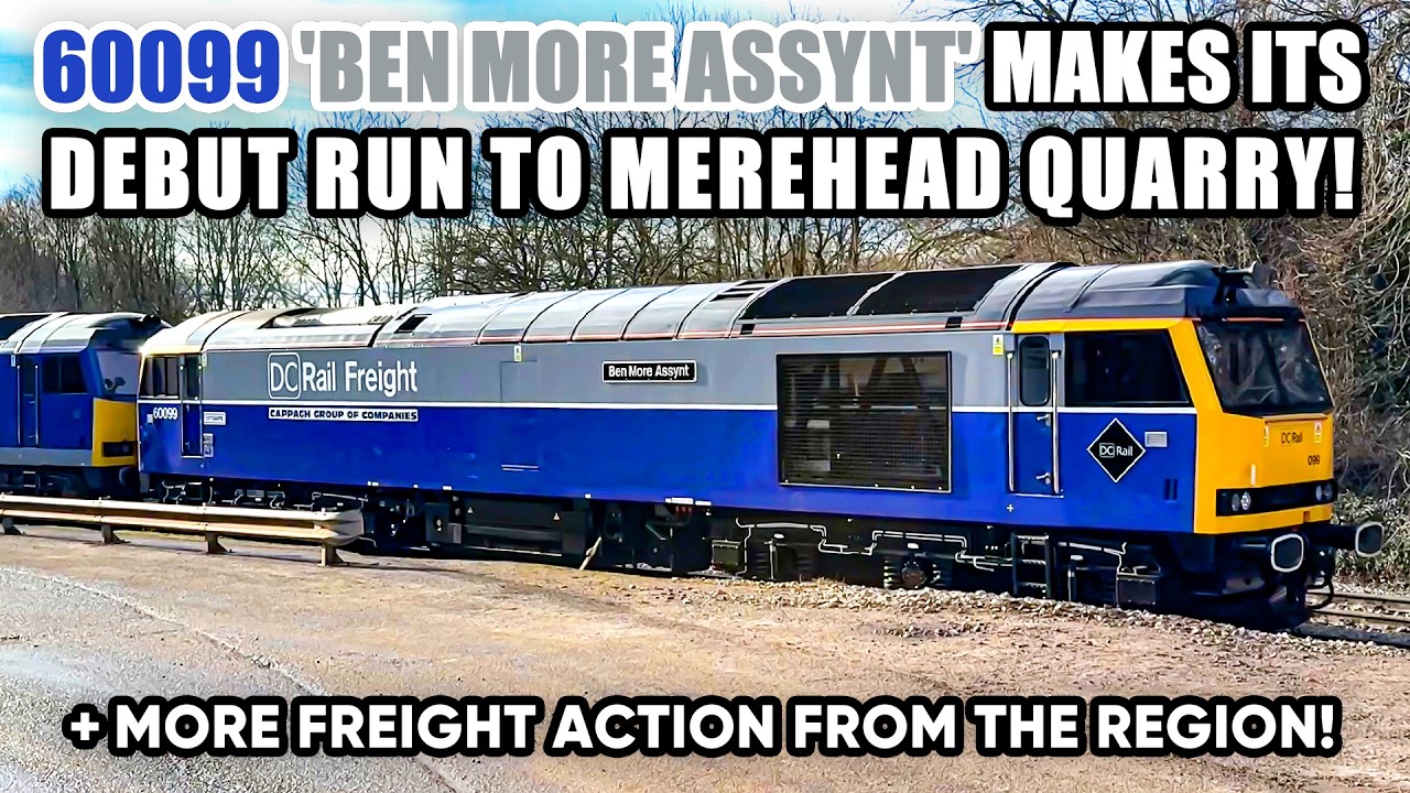 DCR 60099 'Ben More Assynt' makes DEBUT LOADED RUN to Merehead with 60028! + 67027, 60046 & MORE!