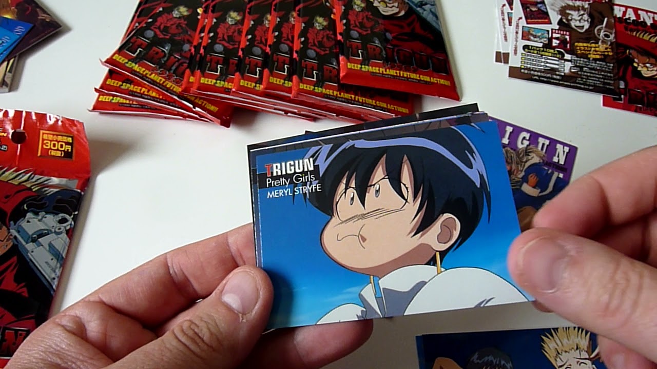 Unboxing Trading card Trigun