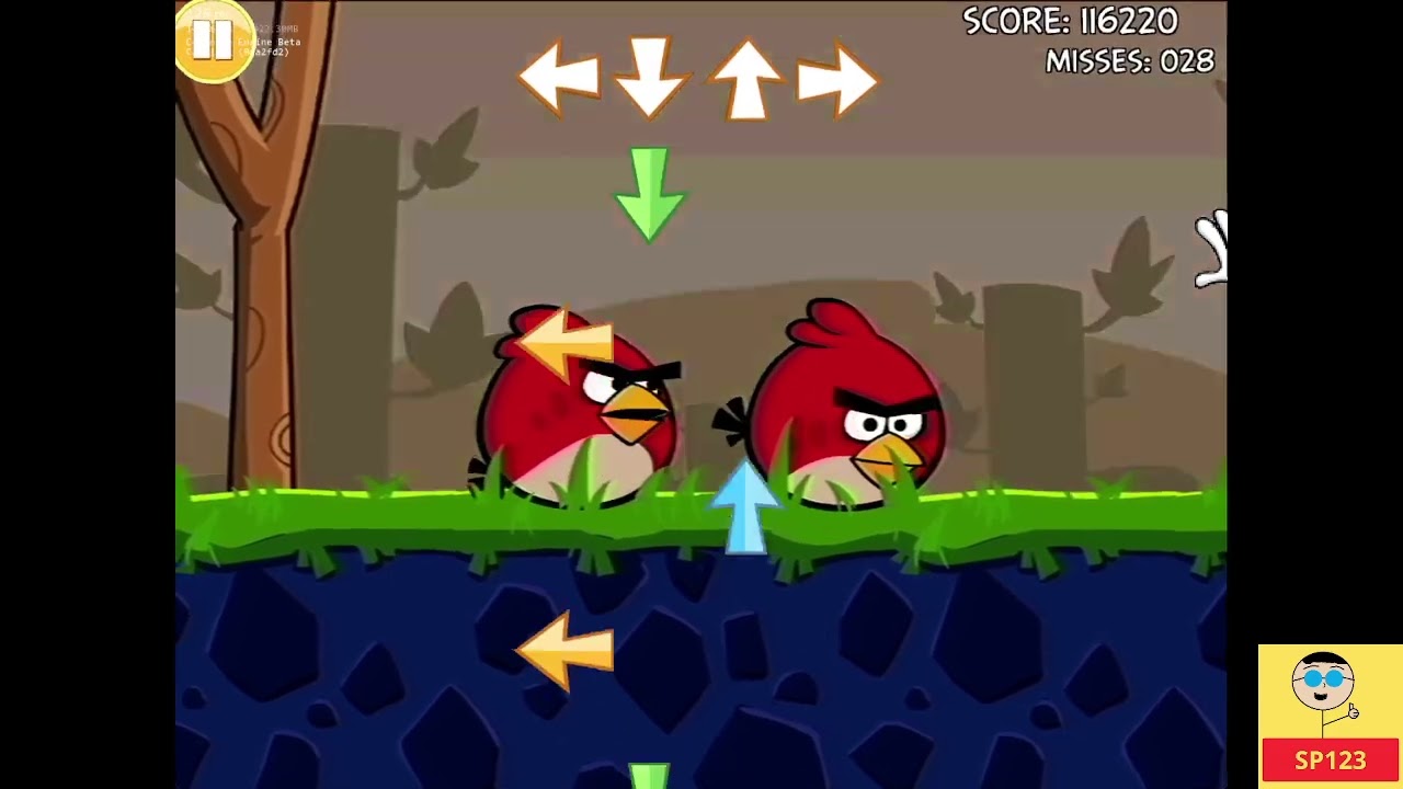 Friday Night Funkin': Musta Parvi (Angry Birds Parasite) [LOUD NOISES/DISTURBING IMAGES WARNING]