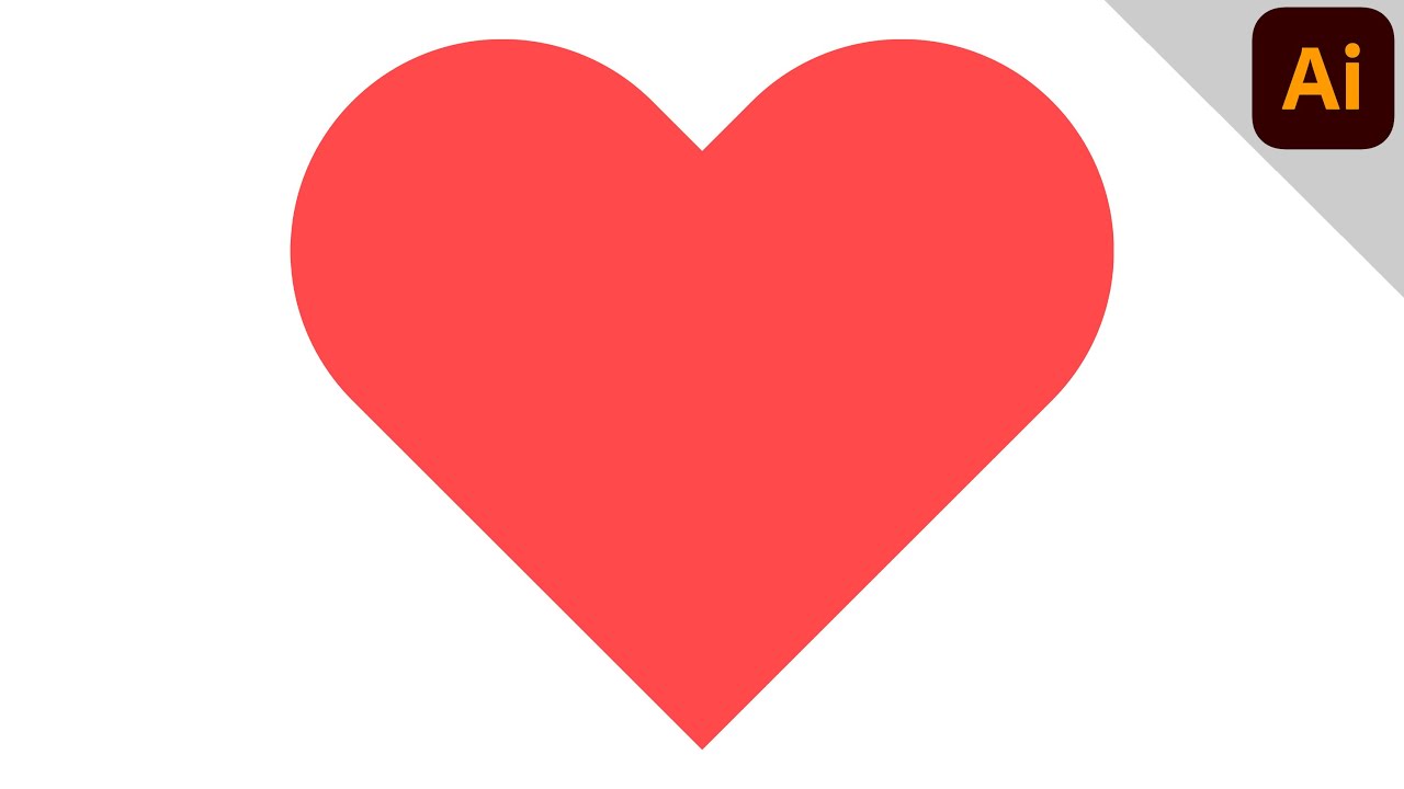 Create a heart shape | ILLUSTRATOR TUTORIAL - TIPS & TRICKS