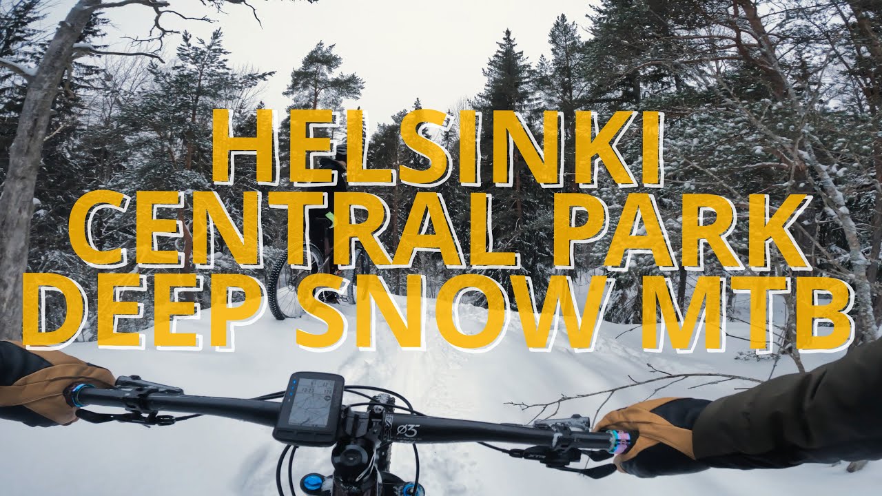 Deep Snow MTB in Helsinki Central Park