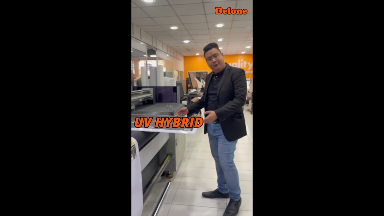 What is Hybrid UV Inkjet Machine? DELONE UDH2000 Hybrid UV Printer