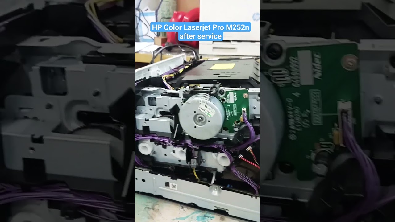 HP color laserjet Pro M252n after service. 