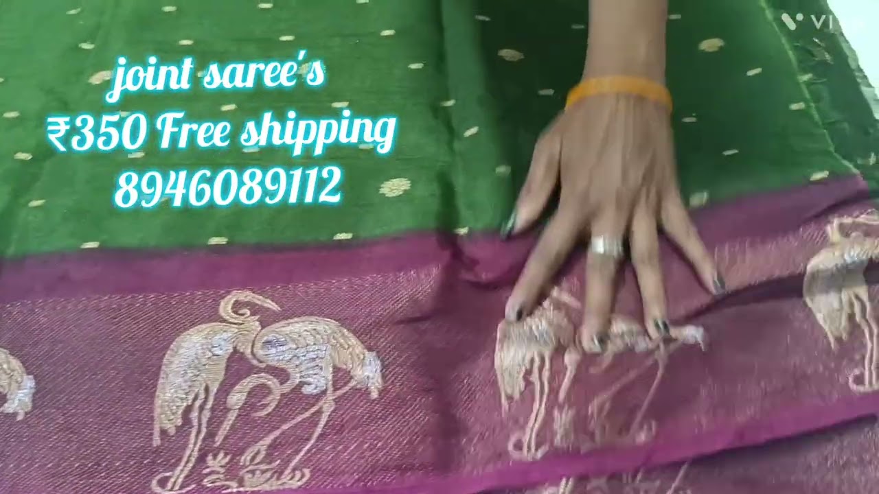 Joint saree's ₹350 Free shipping whatsapp 8946089112 dolasilk saree's No Cashon delivery,❌❌