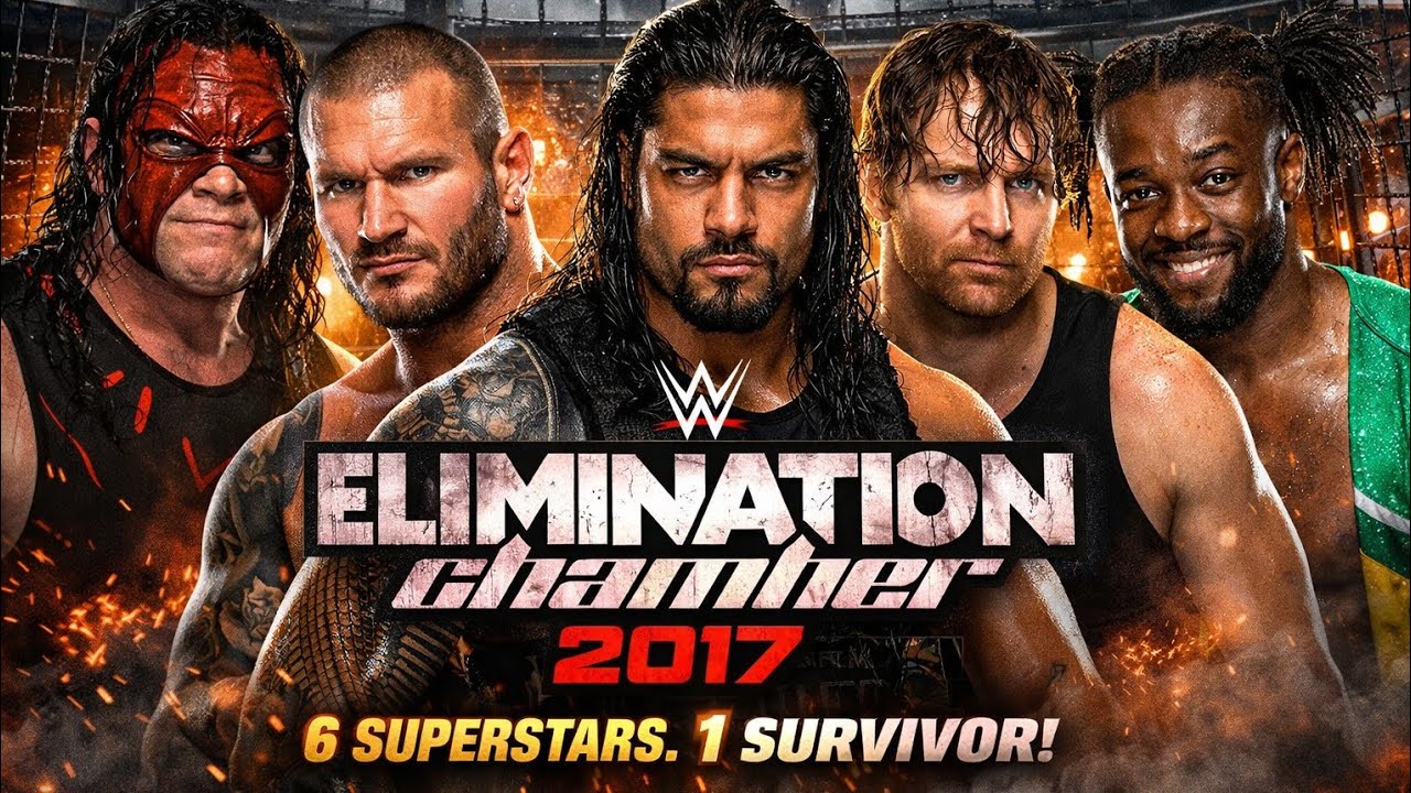 Roman Vs Orton Vs Kane Vs Ambrose Vs Kofi Vs Rollins ELIMINATION CHAMBER 2k17 #gaming #wwe 