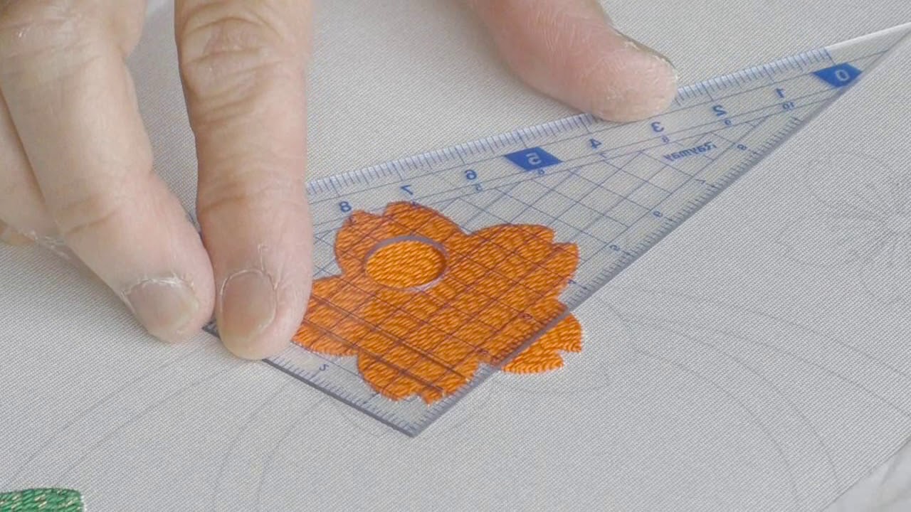 日本刺繍の技法　麻の葉 01