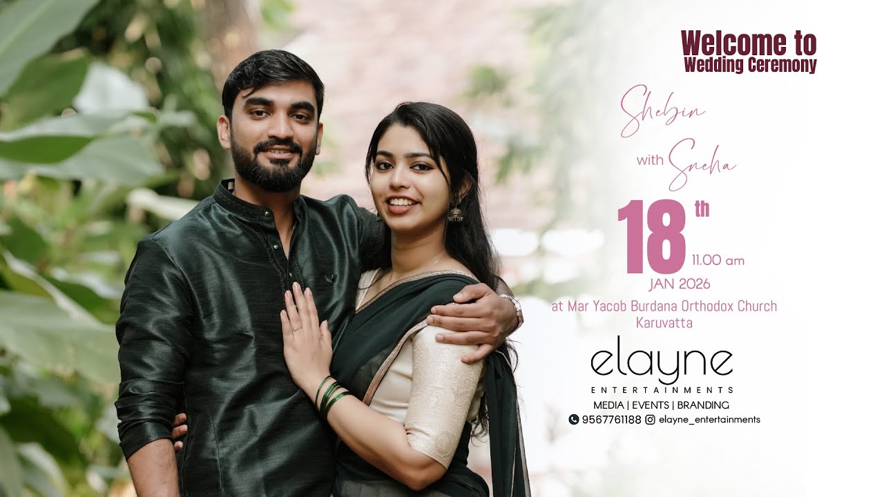 Wedding Ceremony | Shebin Weds Sneha - LIVE