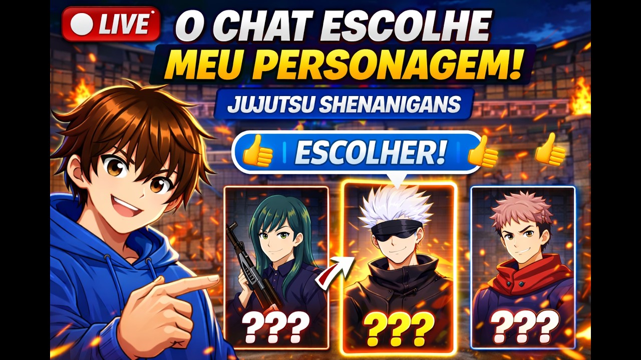 O CHAT DECIDE TUDO! QUAL PERSONAGEM EU USO? 😱 | JUJUTSU SHENANIGANS