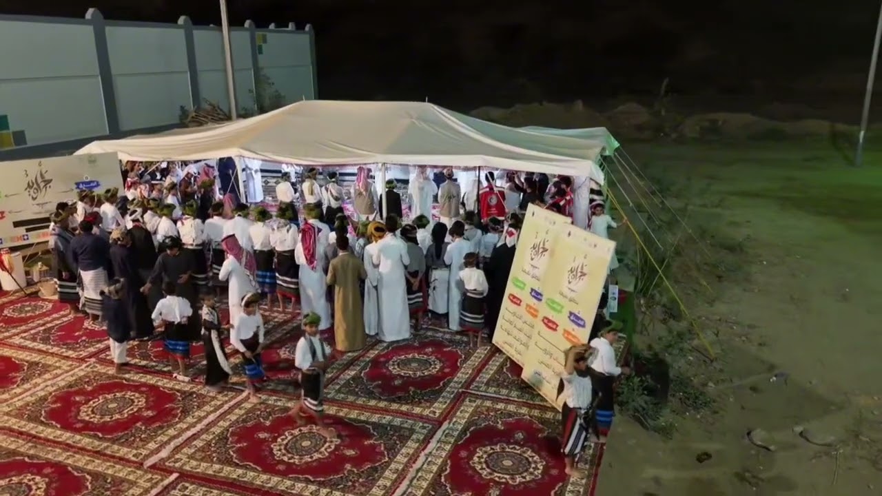 استقبال قبيلة آل محاج لوكيل أمير منطقة عسير و محافظ ألفرشه في مجلس اجاويد بقرية ( ألمسنى )