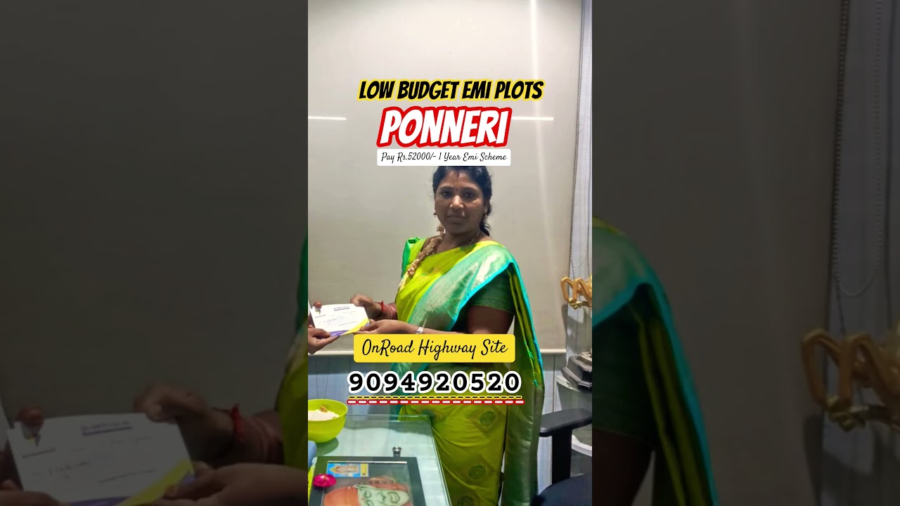 low Budget Emi Plots in PONNERI #9094920520
