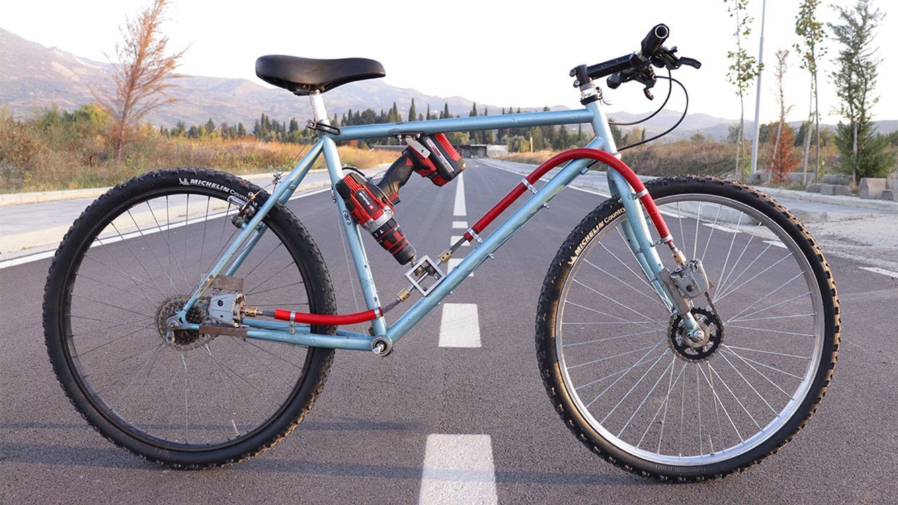Electric Bike Conversion from a Cordless Drill 2x2 Performance