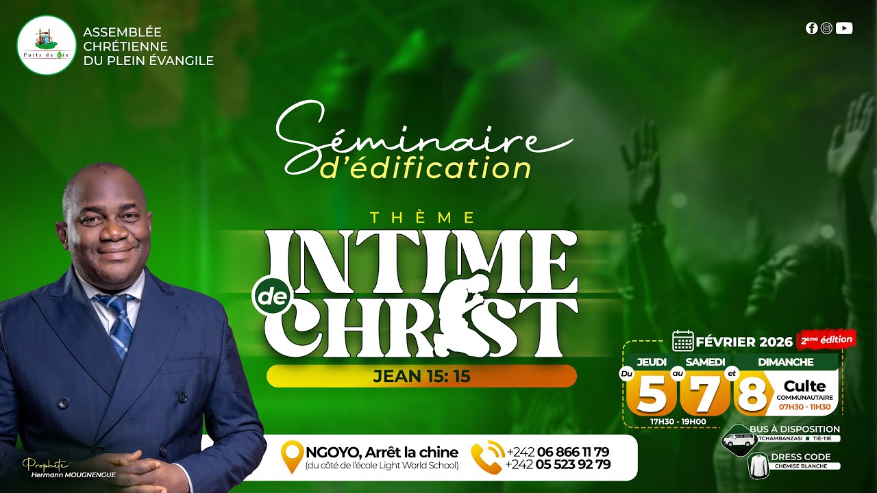 SEMINAIRE INTIME DE CHRIST Jour 1