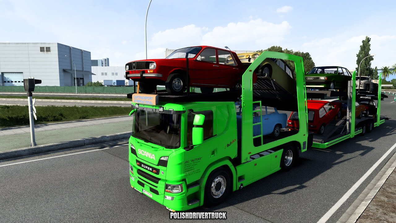 ✅[ETS2. V1.40]...PDT...Scania P Cartransporter for Eugene Scania Pack v 5.0