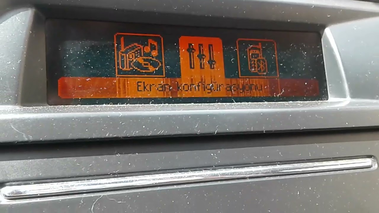Citroen C5 RD4 teyp sıfırlandığı zaman ayarları nasıl yapılır