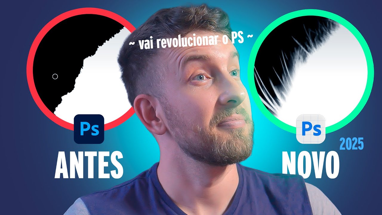 Novo Recurso de RECORTE e SELEÇÃO do PHOTOSHOP em 2025 | Ficou ABSURDO, que evolução!