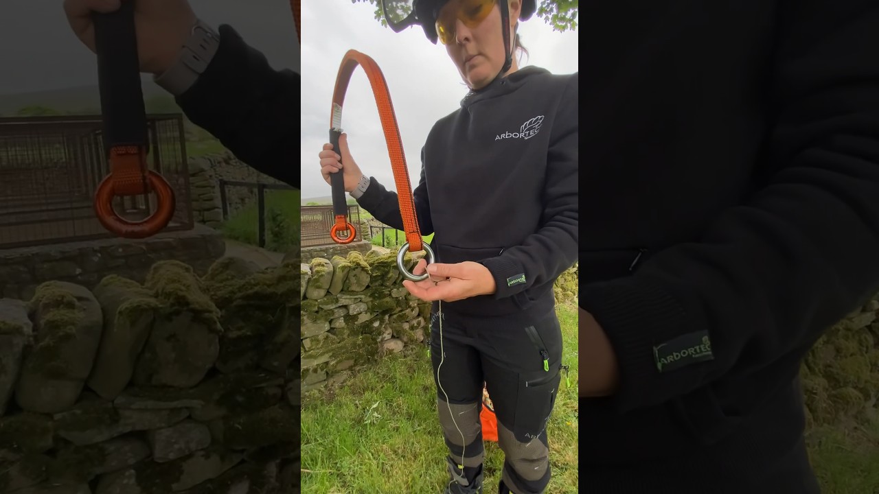 Set your Cambium Saver from the ground #arborist #treeclimber #treework