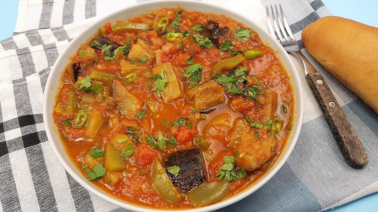 Ieftina, rapida si delicioasa. Mancare de vinete 🍆 Ghiveci de vinete 🍆 Reteta potrivita de post