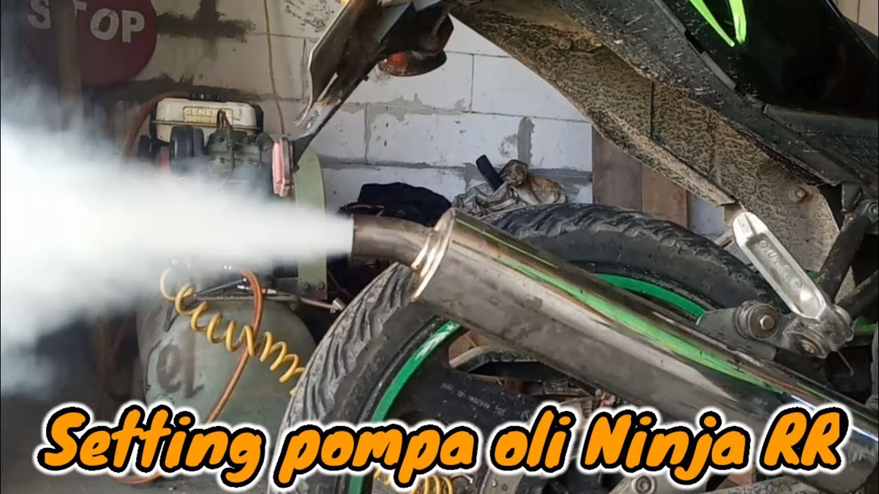 Cara Setting Pompa Oli Samping Ninja RR || Ninja ss, r, rr