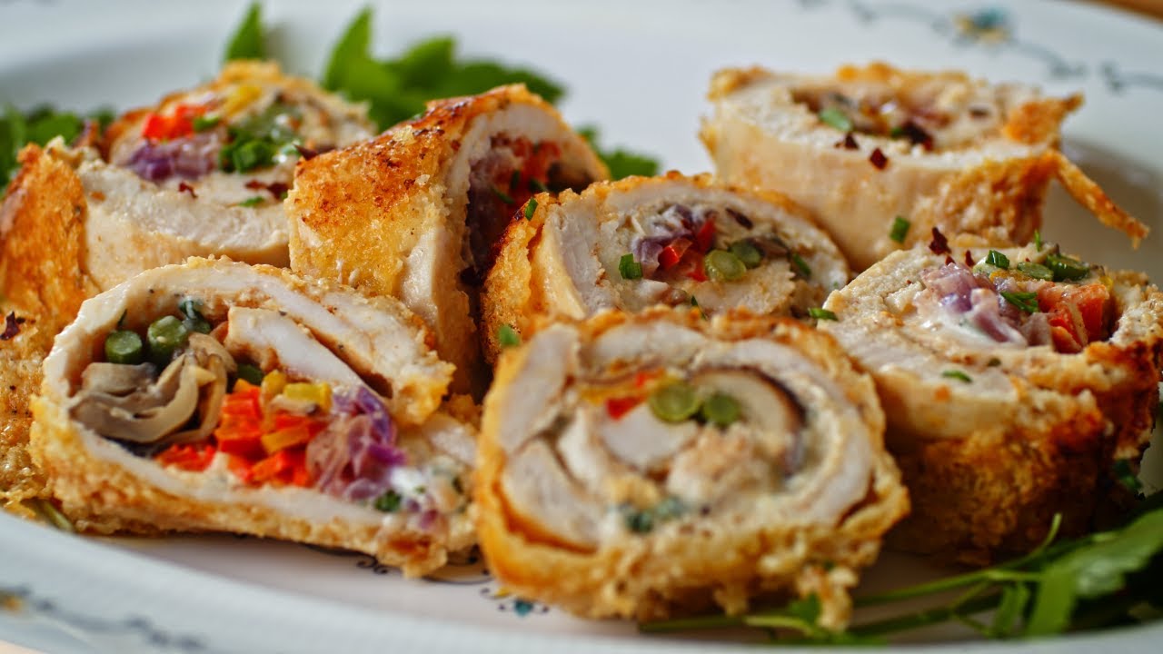 Try this delicious Creamy Stuffed Chicken Rolls