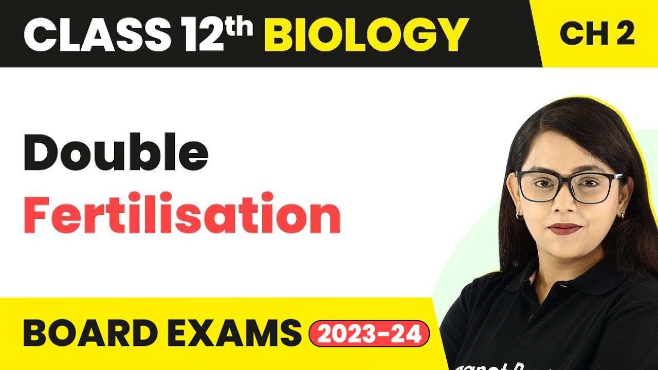 Class 12 Biology Ch 2 |Double Fertilisation-  Sexual Reproduction in Flowering Plants NEET 2022-23