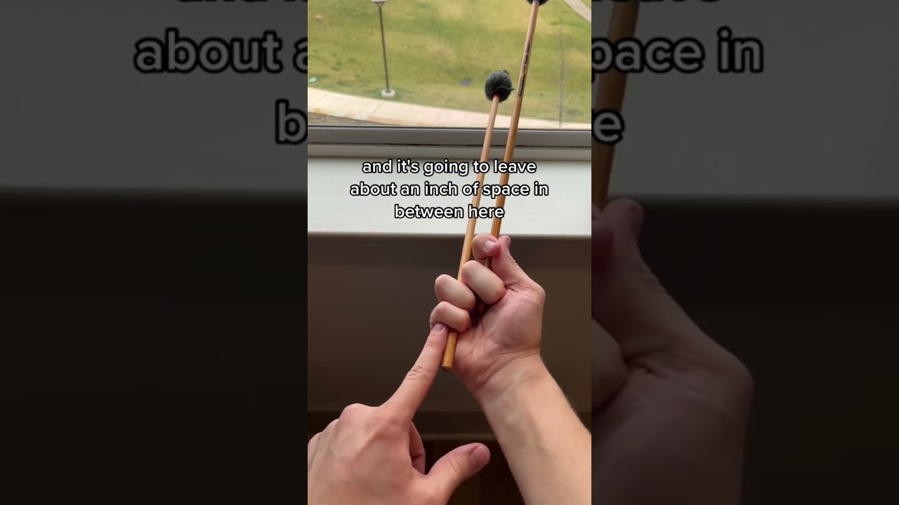 Holding four mallets - Stevens grip #percussion #marimba #frontensemble