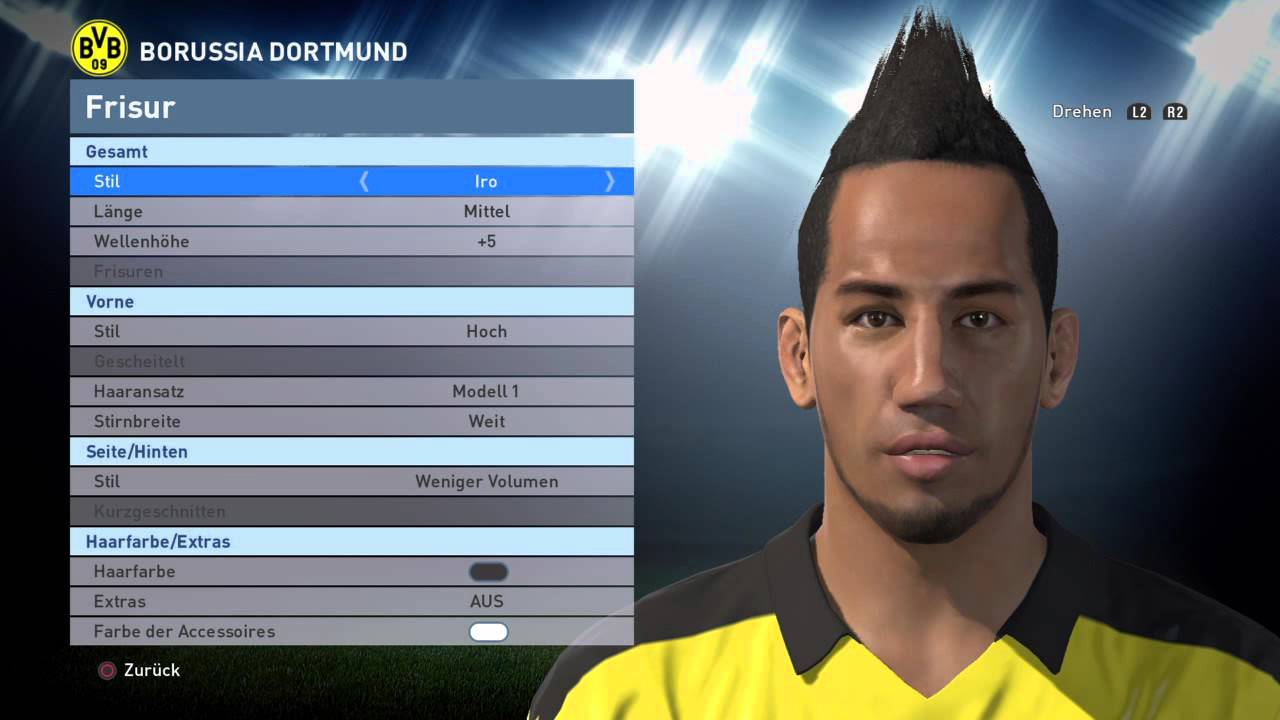 How to create the face of Pierre Emerick Aubameyang in PES 2016