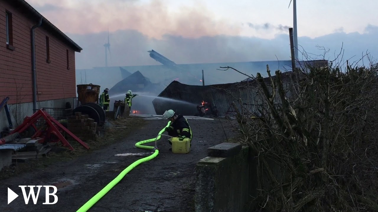 Scheunenbrand in Bad Wünnenberg-Haaren