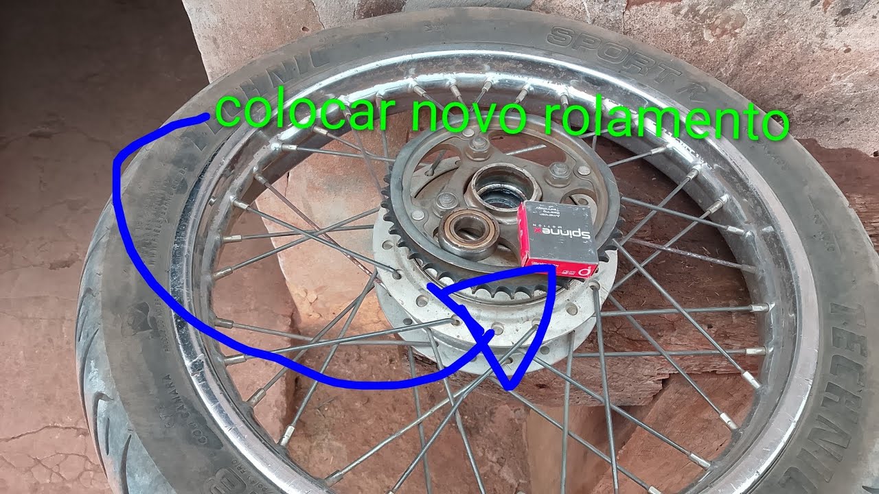 Cg 99 troquei novo rolamento 