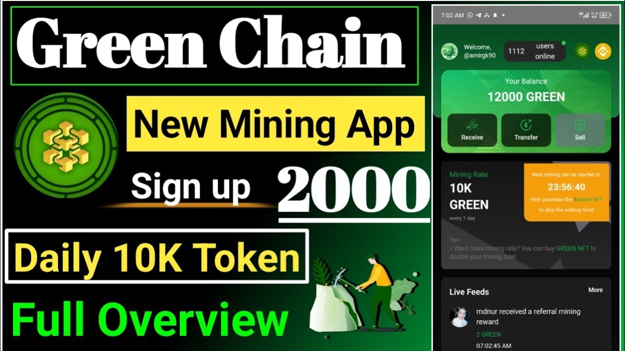 Green Chain New Mining App|| Green Chain Full Overview|| Green Chain Daily 20k Mining|| Green Chain