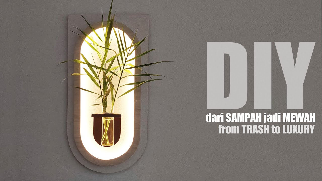 DIY DEKORASI SEDERHANA DARI TRIPLEK BEKAS, MANFAAT BARANG BEKAS, DEKORASI MODERN