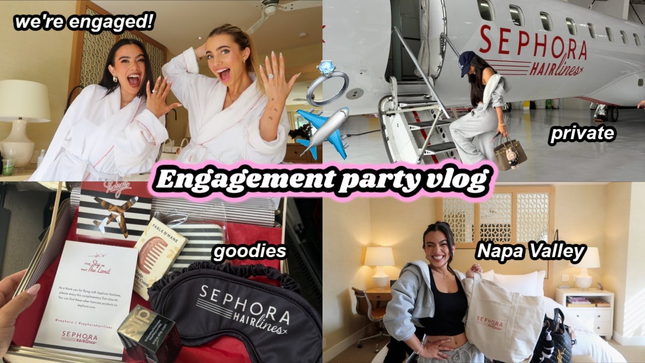 ENGAGEMENT PARTY VLOG!! 48 hours in Napa Valley vlog 🥂✈️💍