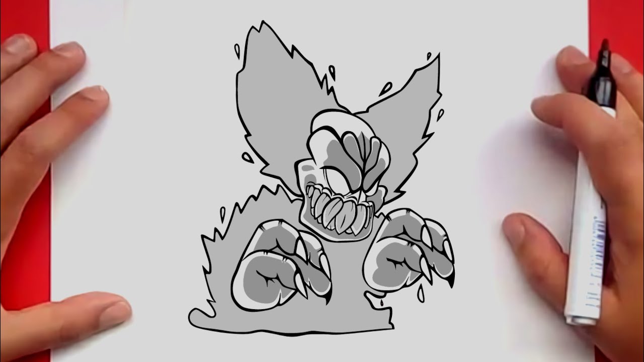 How to Draw Tricky The Clown - Tricky Mod FnF Phase 3 Drawing