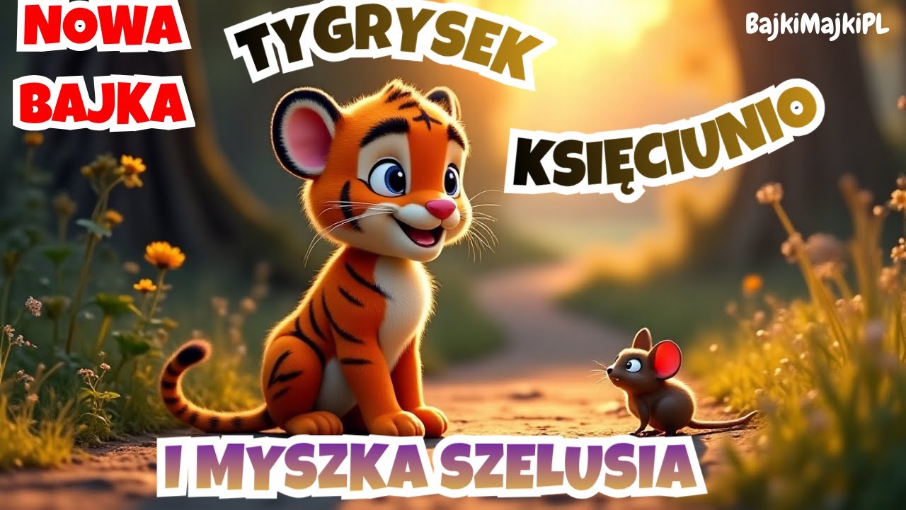 🐅,,Tygrysek Księciunio i Myszka Szelusia''  część 1🐭⭐ Bajka dla dzieci z morałem⭐ BajkiMajkiPL⭐