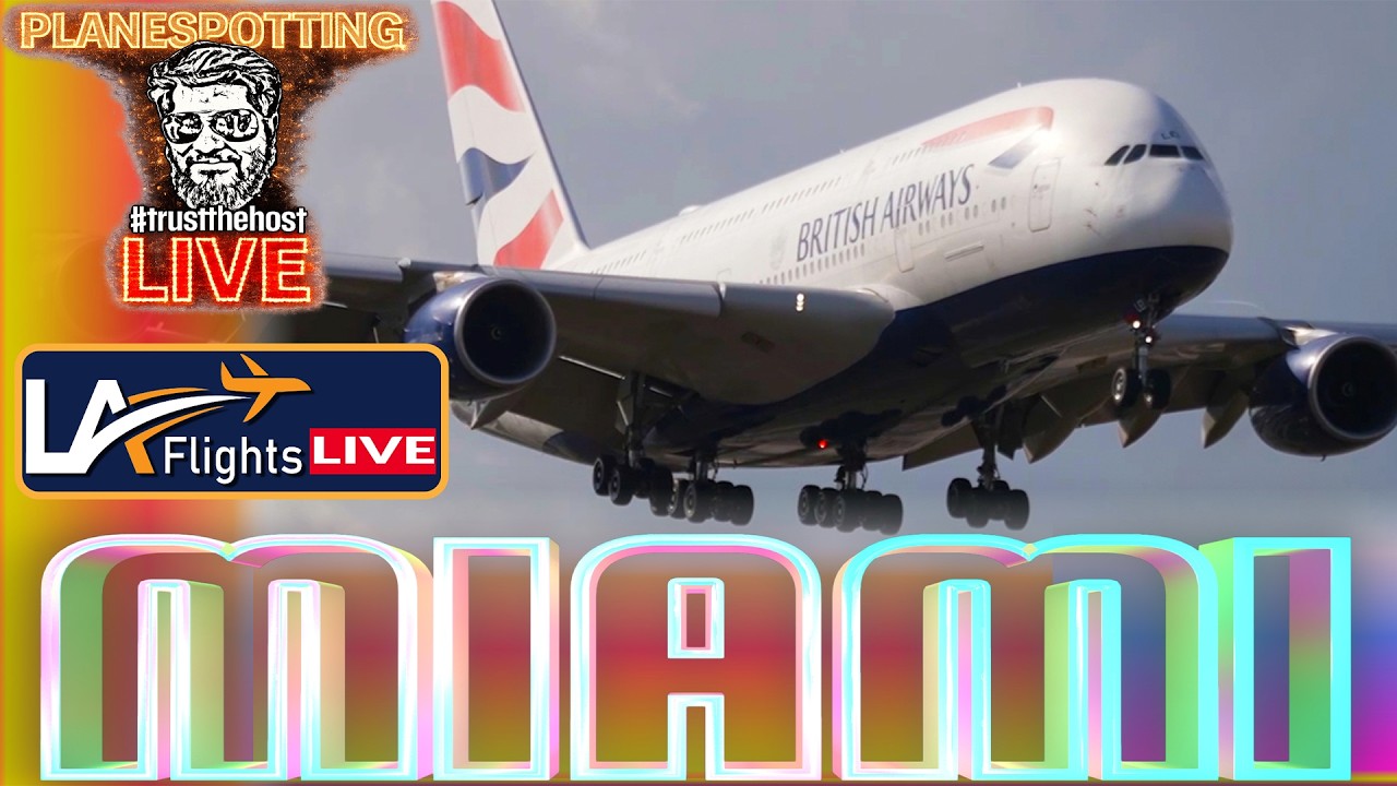 🔴LIVE MIAMI (MIA) NONSTOP AVIATION ACTION! March 1, 2026