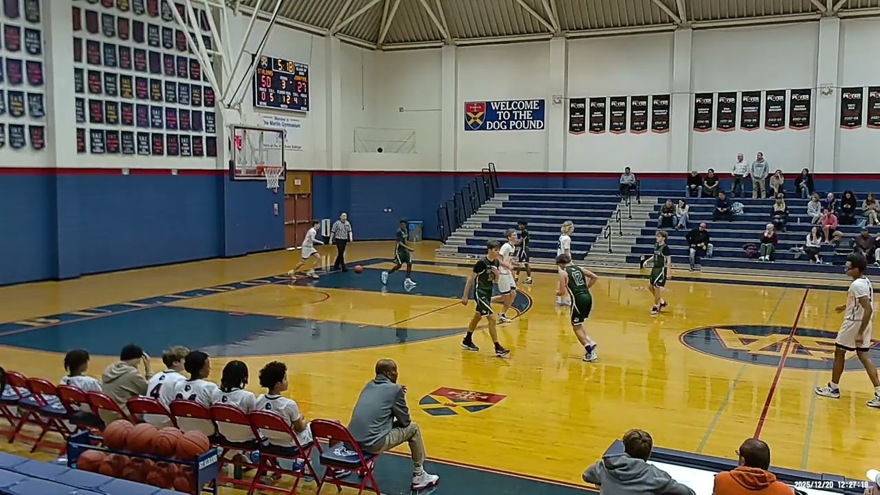 St. Albans Bulldogs JV vs St. John Paul the Great JV at Martin Gymnasium 12/20/25 vid#6