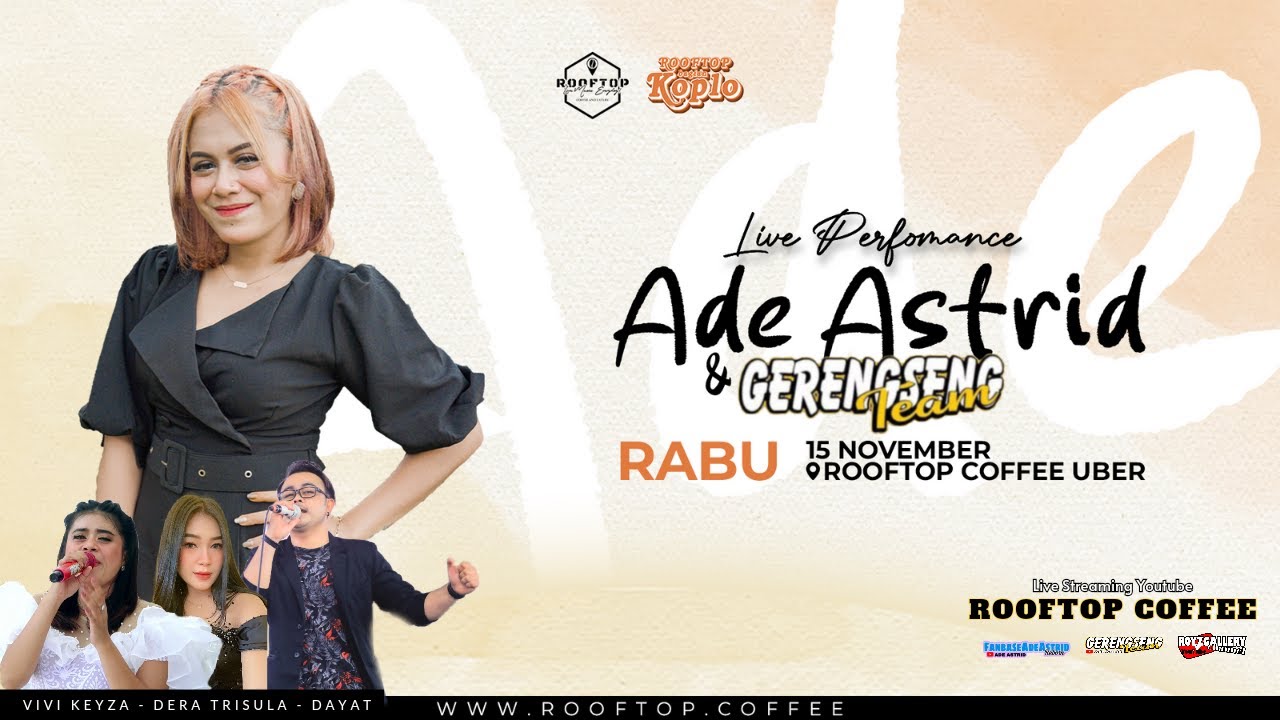 [LIVE] Ade Astrid & GerengsengTeam @RooftopCoffee Ujung Berung!