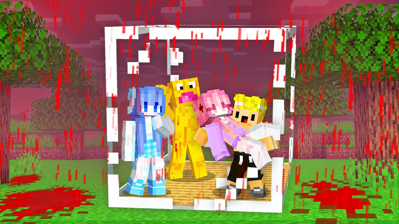 LLUVIA DE SANGRE vs BUNKER SECRETO en Minecraft!