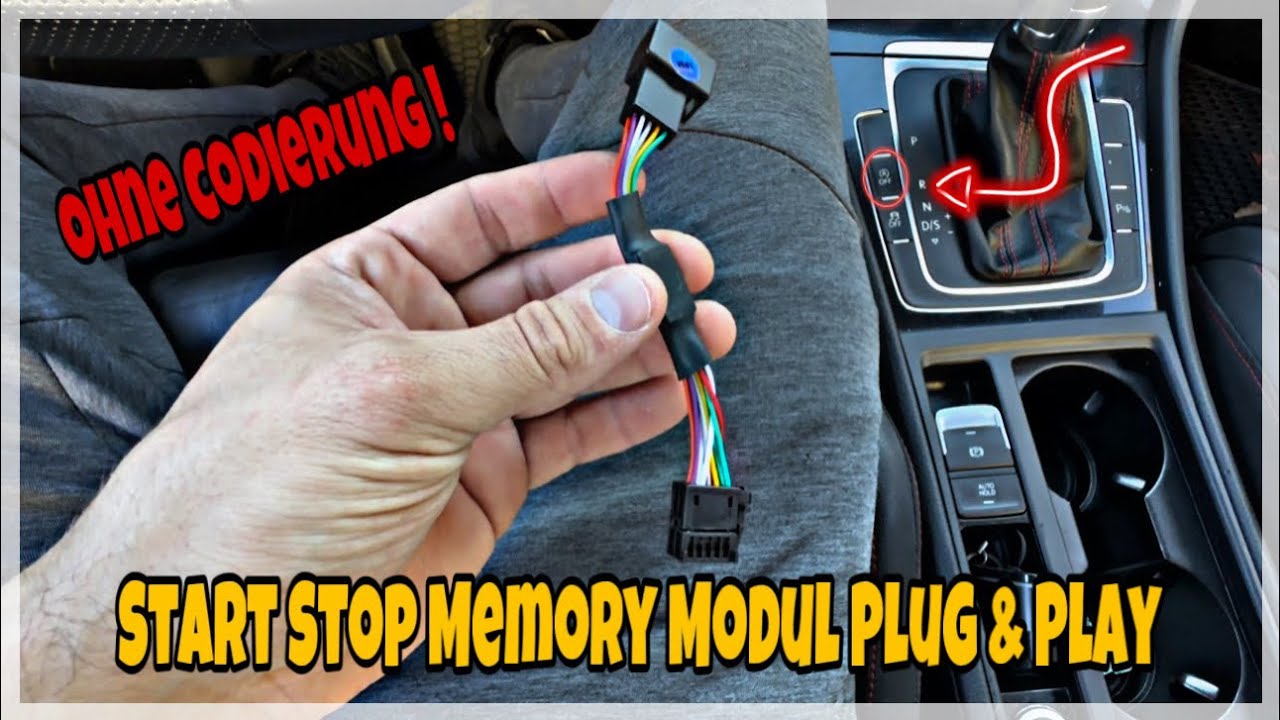 Golf 7 MK7 GTI Performance Bekommt ein Start - Stop Memory Module ohne Codierung Plug & Play⭐️