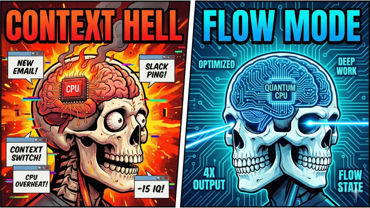 Flow State vs Context Hell: How to Focus and Get 4x More Done