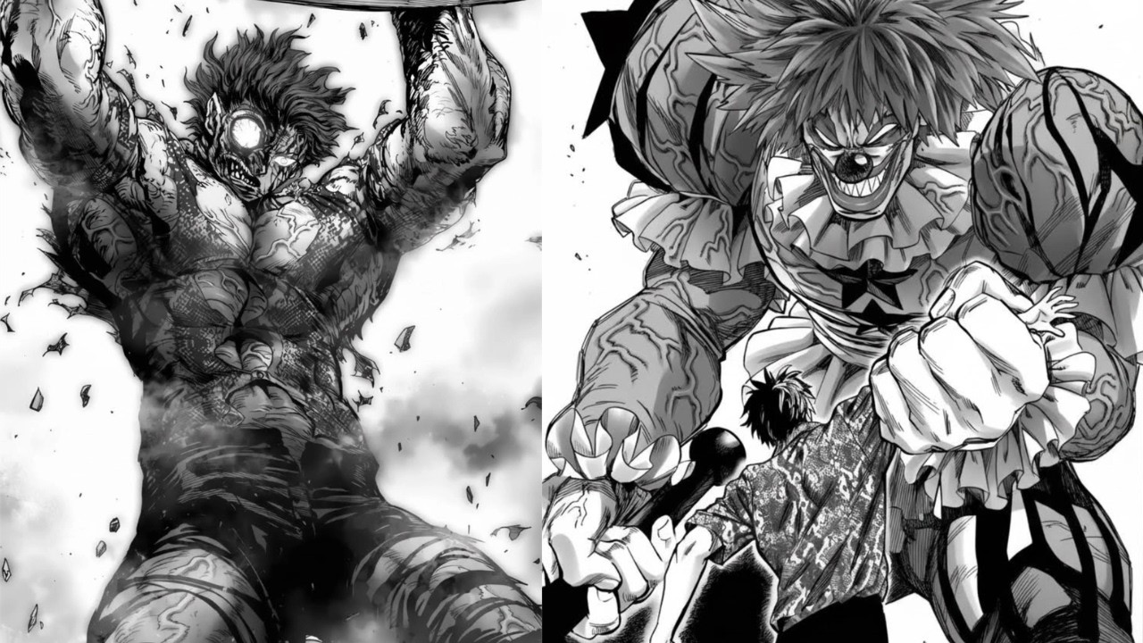 Sweet Mask (máximo poder) vs. Pesky Clown | One-Punch Man