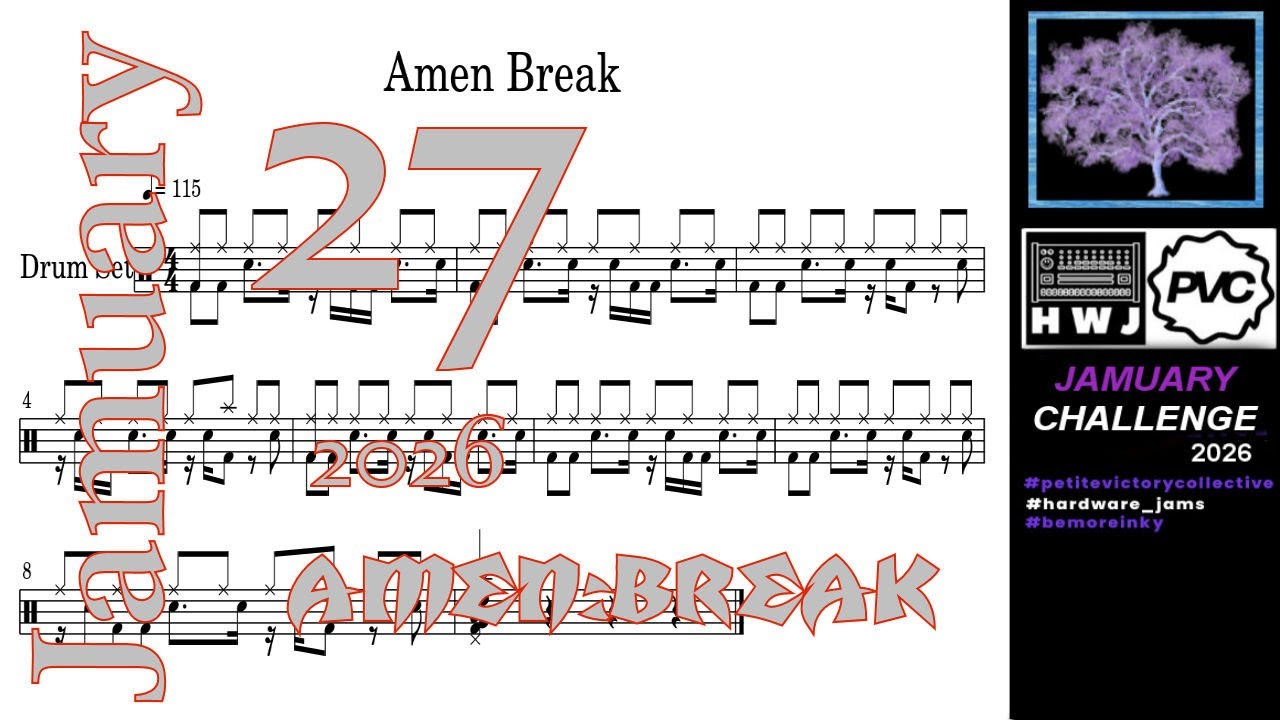 2026 Jamuary 27: AMEN BREAK with CA CR78, Moog Grandmother, Kurzweil K2700 and Yamaha PSR-SX900