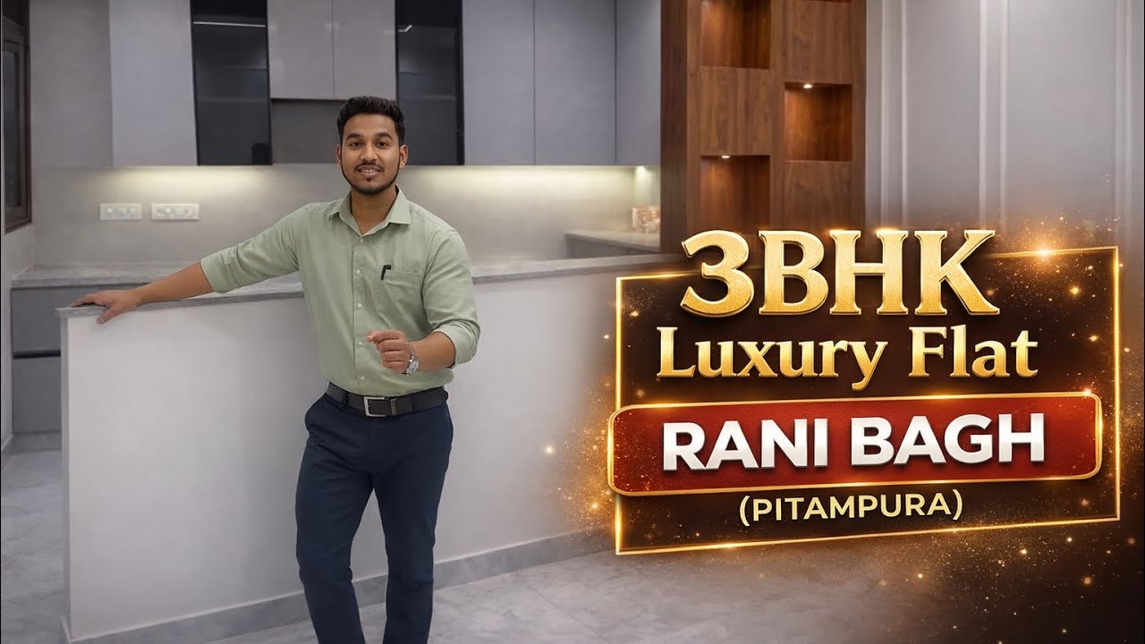 3BHK LUXURY FLAT IN RANI BAGH|रानी बाग में फ्लैट |Only ₹50,000-/Down payment With 90% Laon #ranibagh