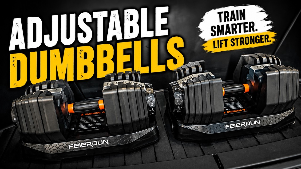 The BEST Adjustable Dumbbells Are They Legit For Workouts Travel Home Gym - FED Fitness Dumbbells