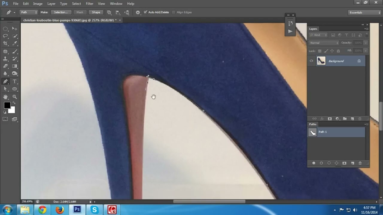 Pen tool use clipping path service