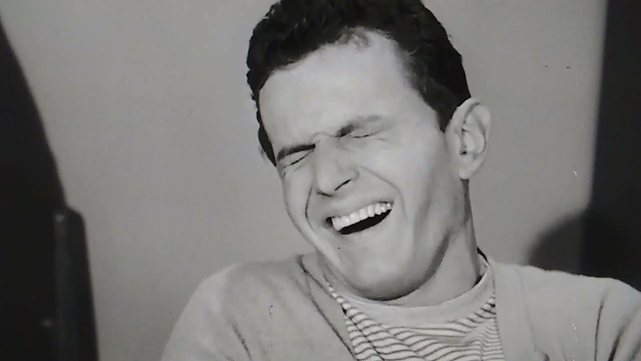 DREW BARRYMORE'S DAD, JOHN DREW BARRYMORE, EXPLAINS CHRISTOPHER COLUMBUS IN HEP-CAT LINGO, 1958.