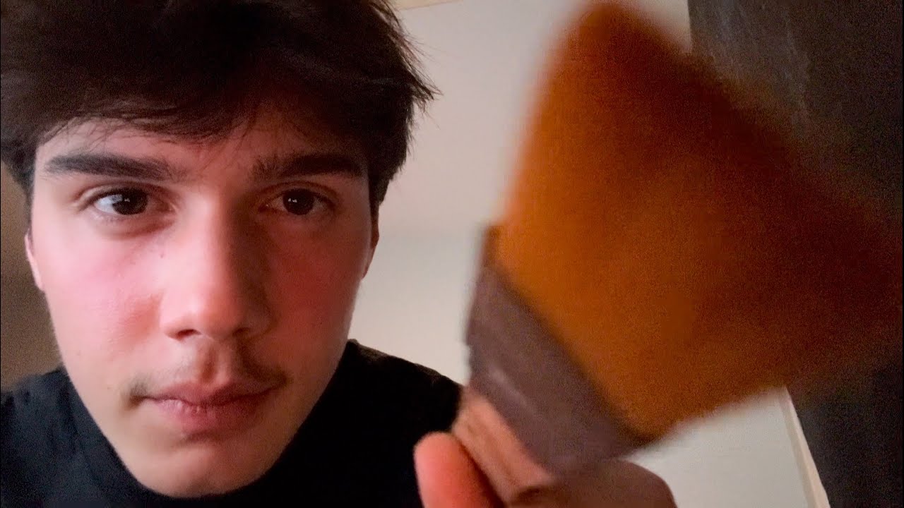 lofi tracing & brushing your face ASMR