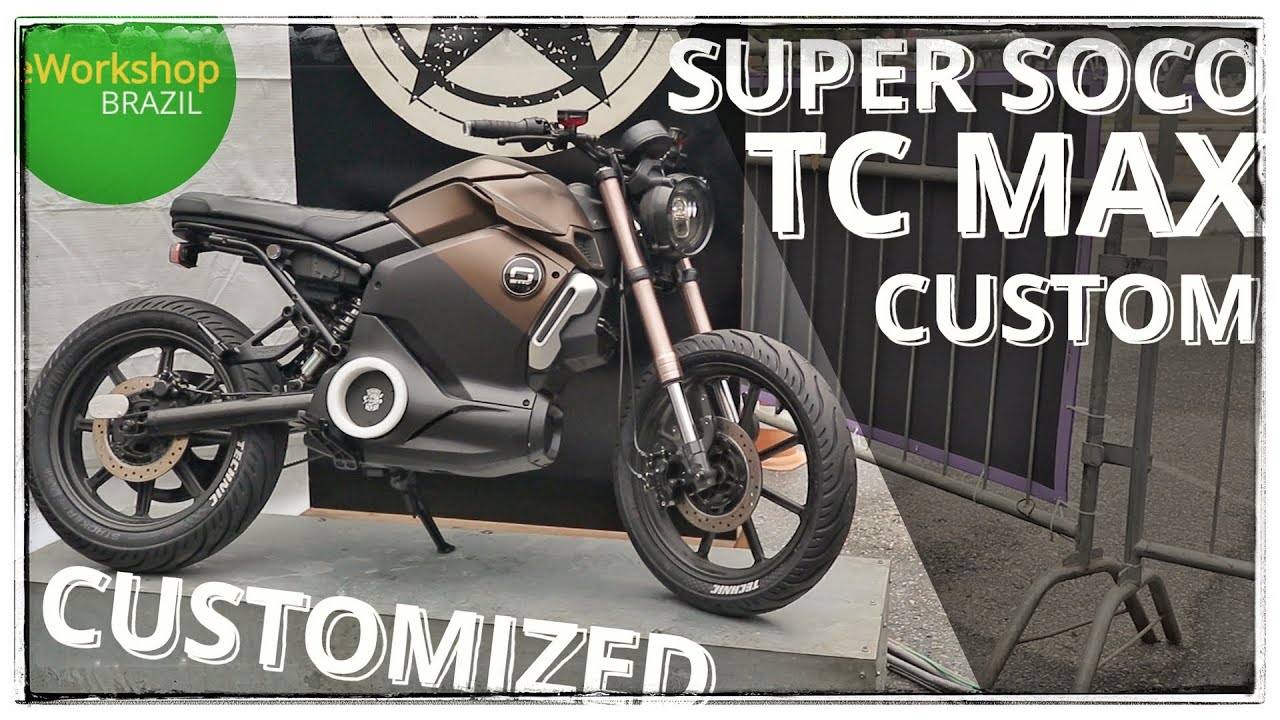 Super Soco TC MAX CUSTOM - Moto Elétrica Cafe Racer Customizada