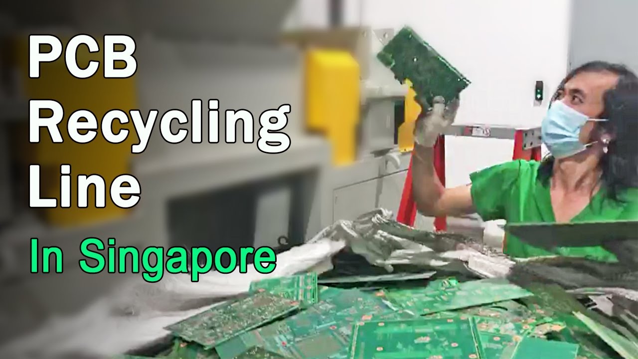 PCB Recycling Line in Singapore | Waste Circuit Boards Processing Plant